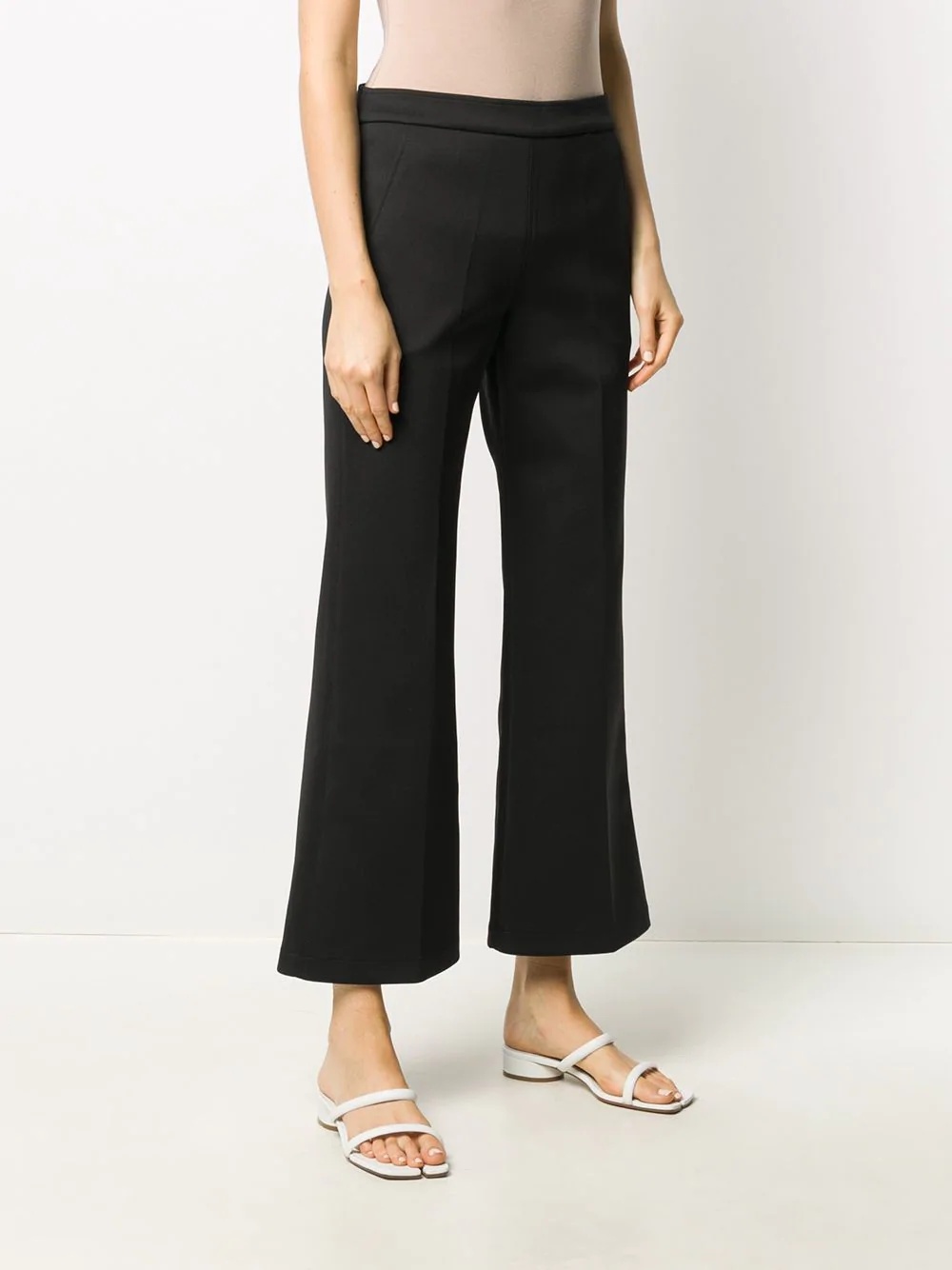 cropped flared trousers - 3