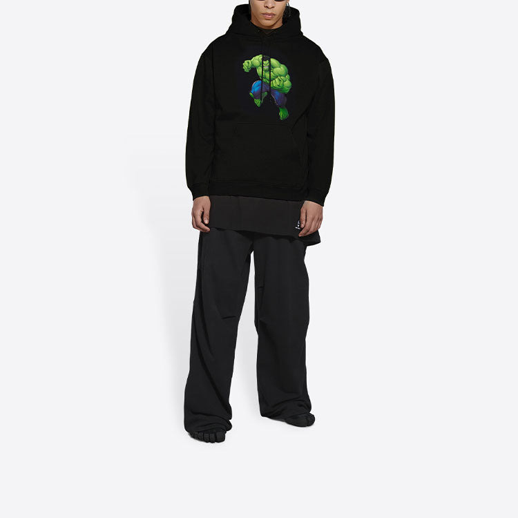Balenciaga x Marvel Hulk Hoodie Medium Fit 'Black' 600583TLV581000 - 3