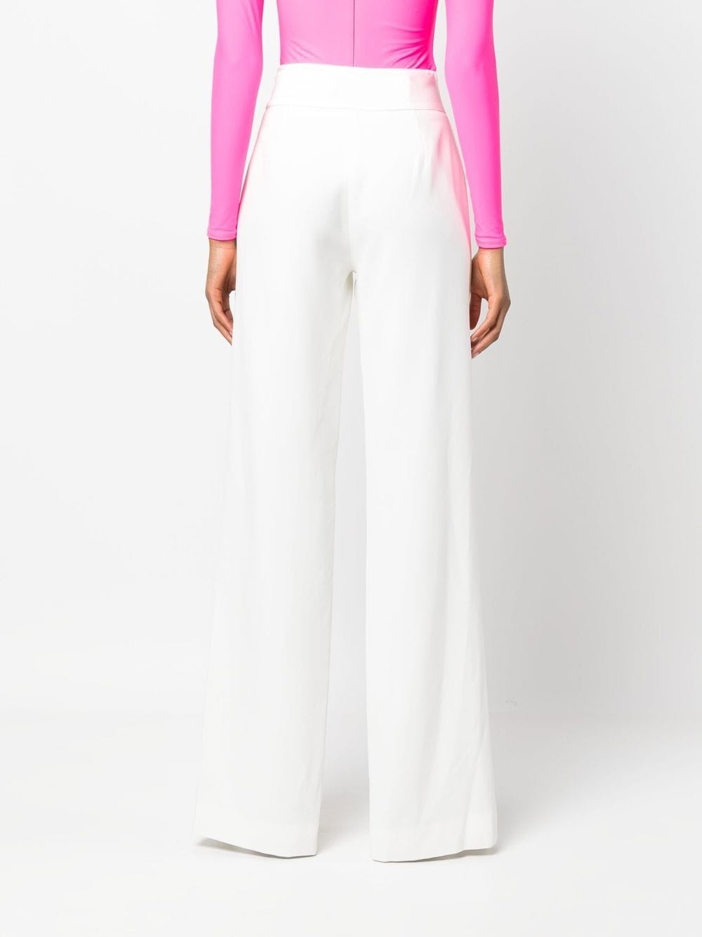 split-cuff high-waist trousers - 4