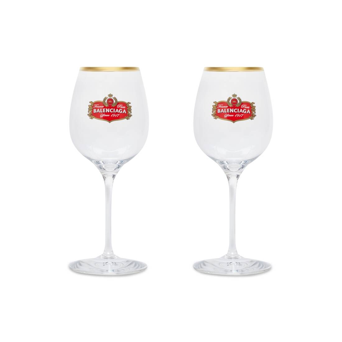 Wine Glasses Gold in Crystal - 1