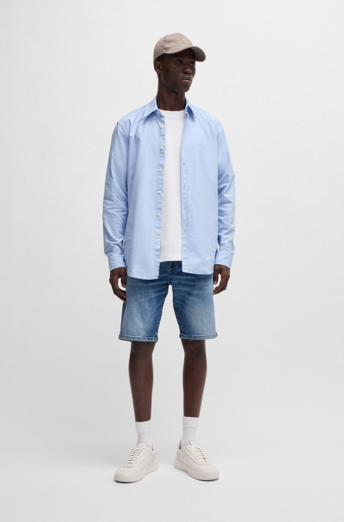 BUTTON-DOWN REGULAR-FIT SHIRT IN OXFORD COTTON - 4