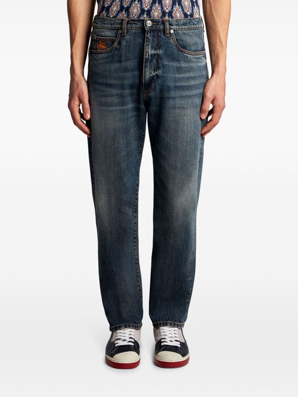 mid-rise straight-leg jeans - 3