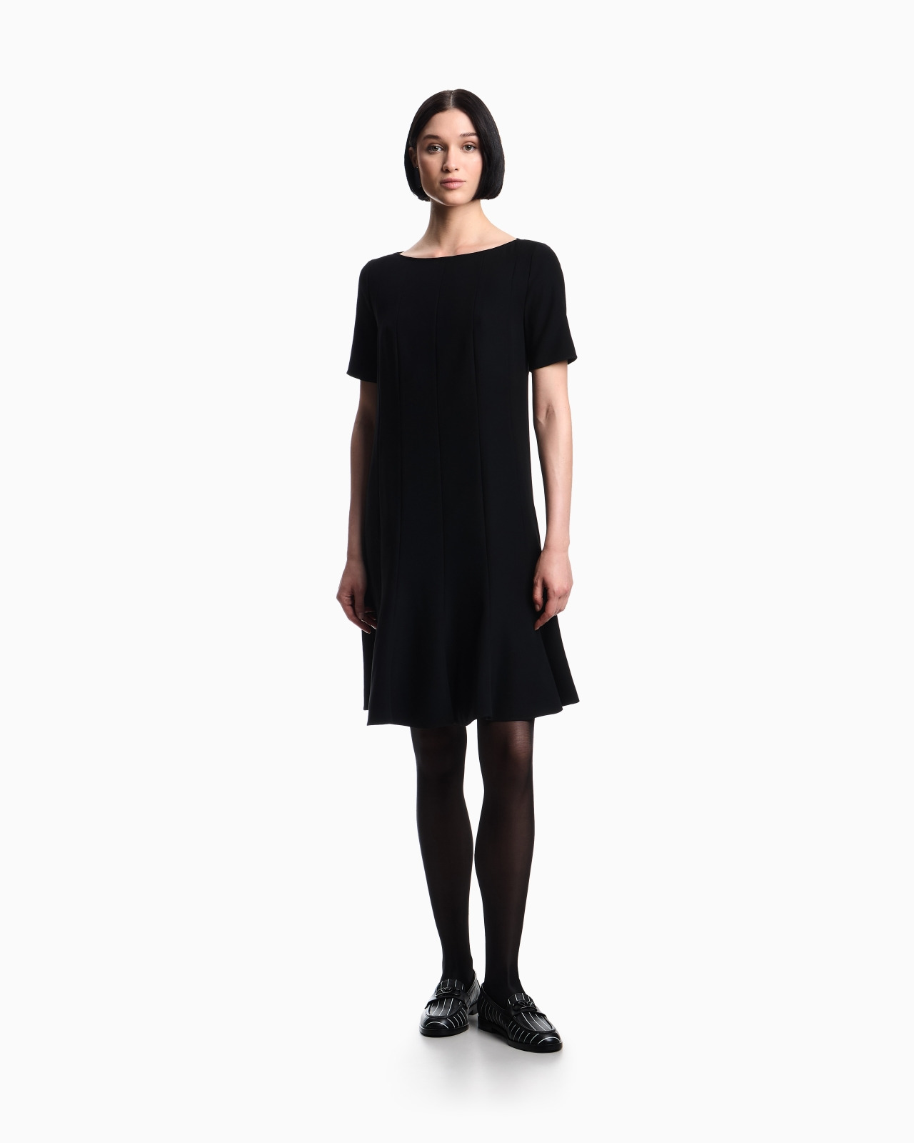 TECHNICAL CADY DRESS WITH PLEATS - 2