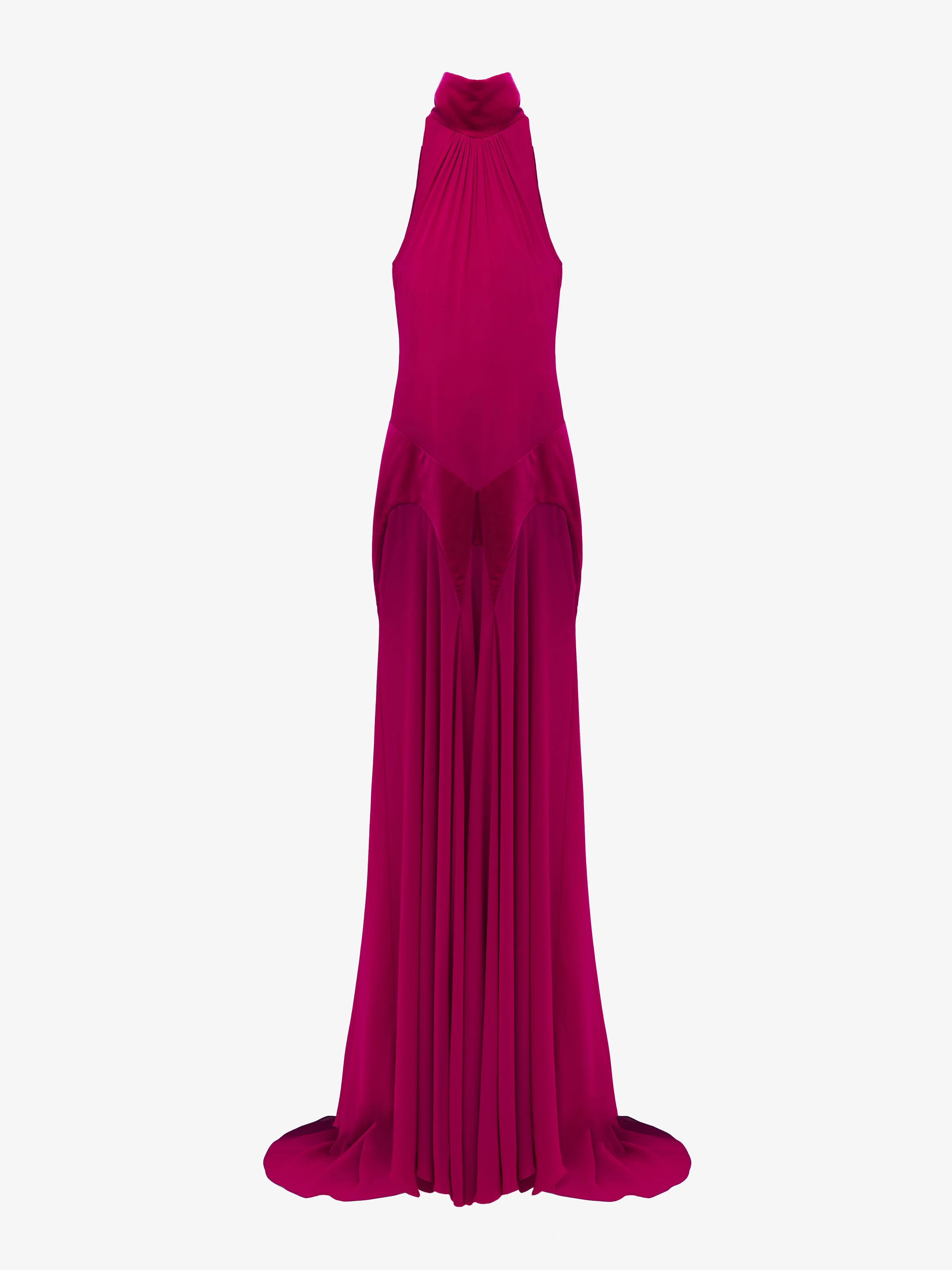 Silk Georgette Evening Dress - 1