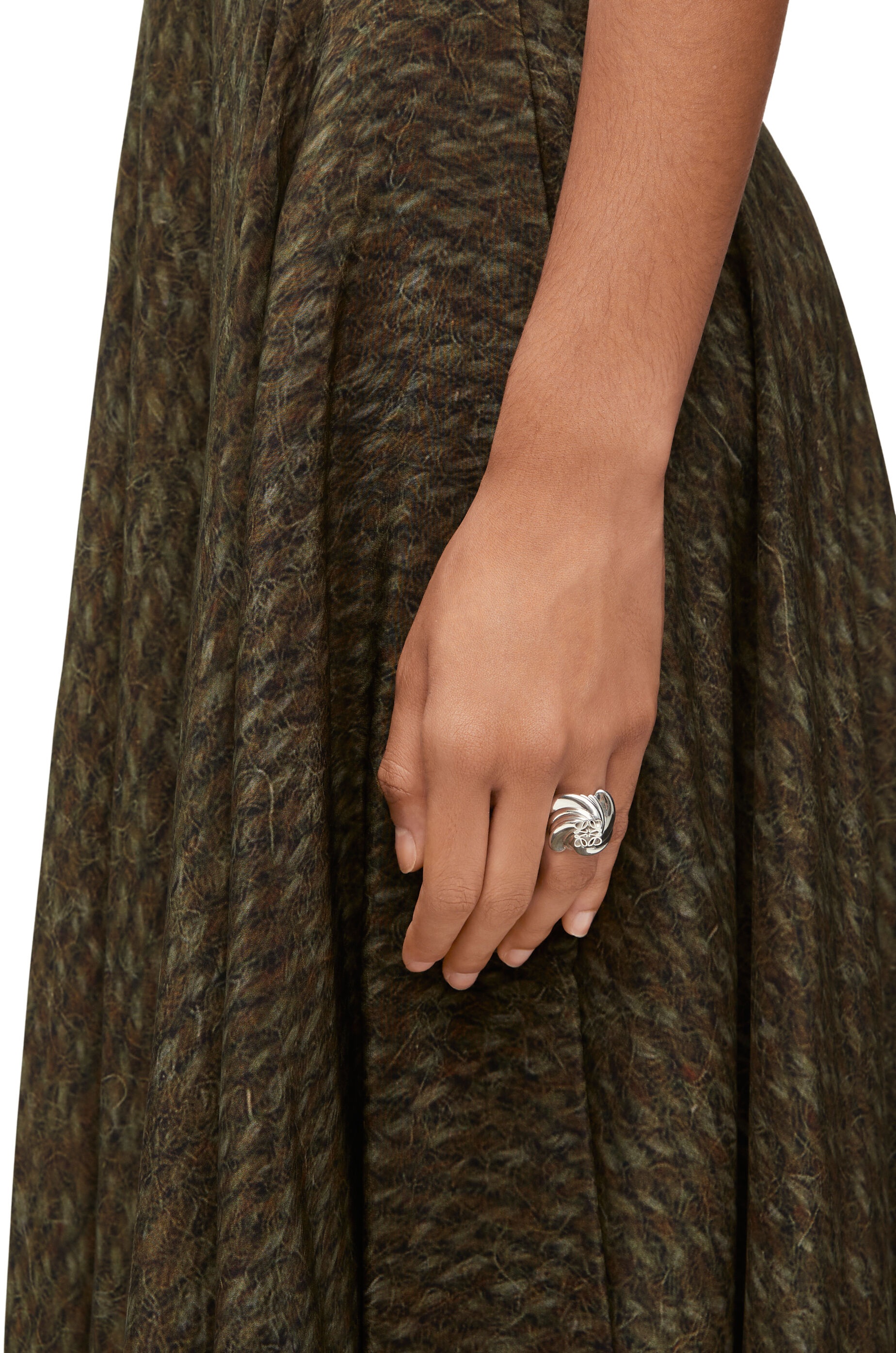 Twisted Anagram signet ring in sterling silver - 2