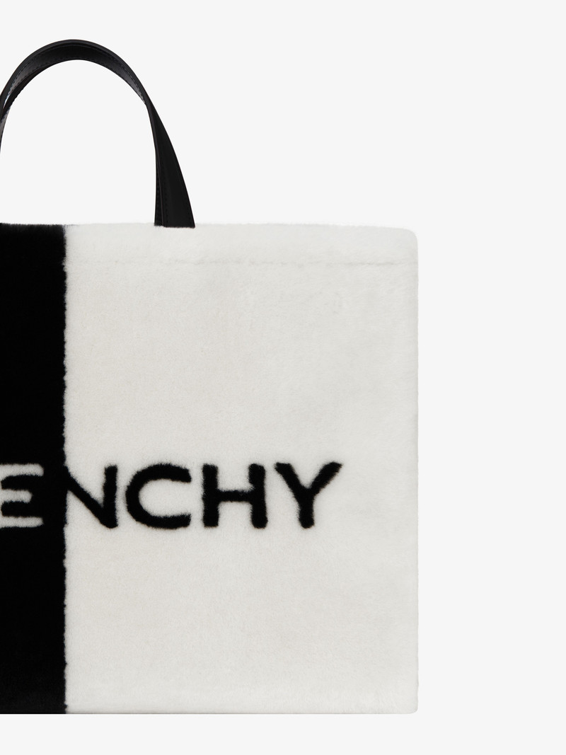 MEDIUM G TOTE SHOPPING BAG IN SHEARLING 6