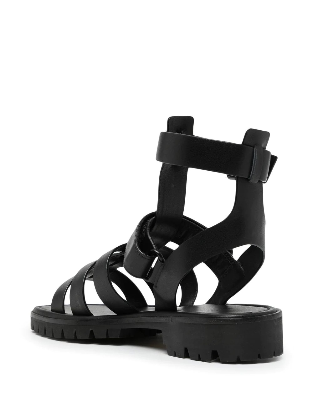 caged leather sandals - 3