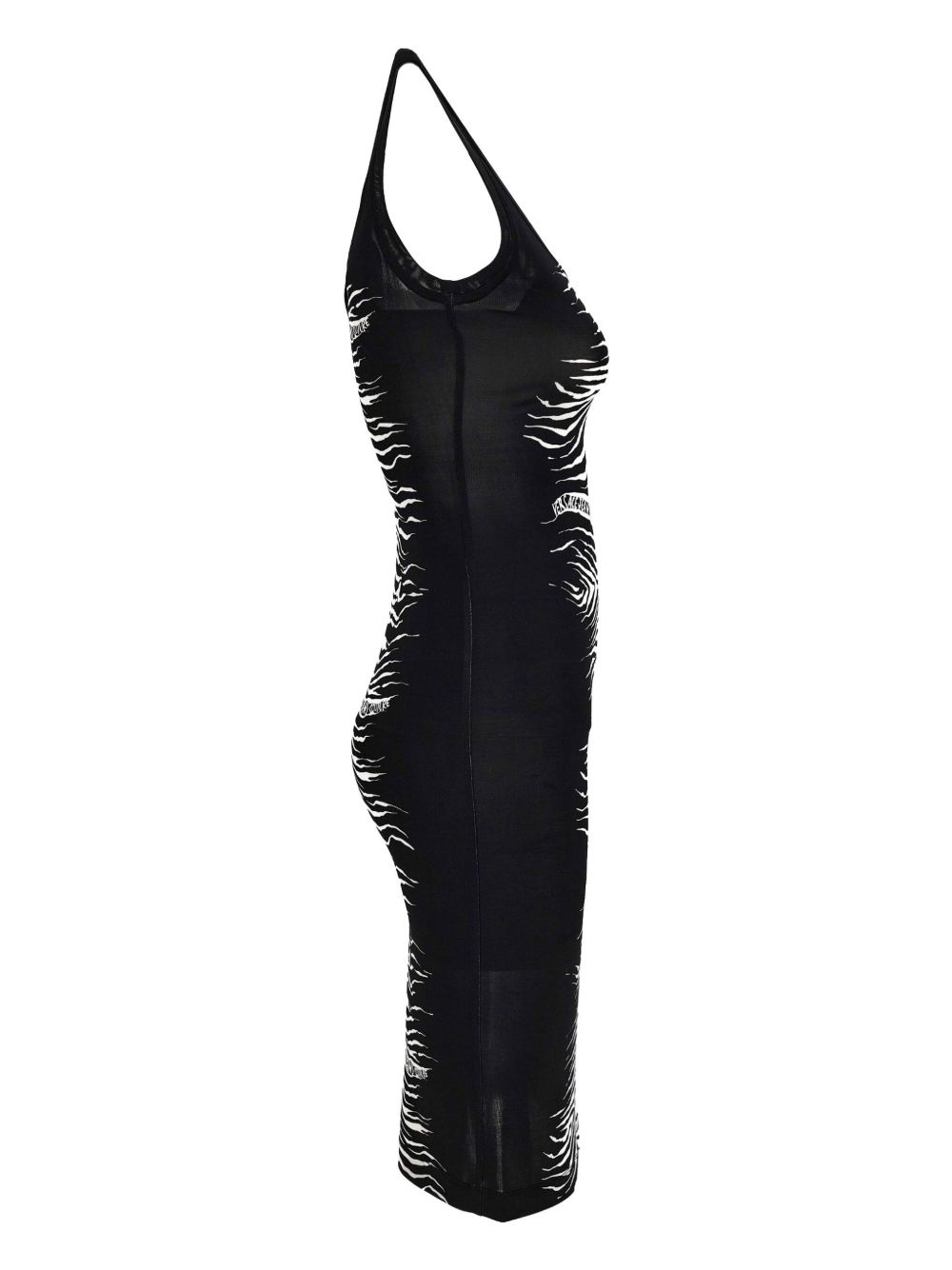 zebra-print midi dress - 3