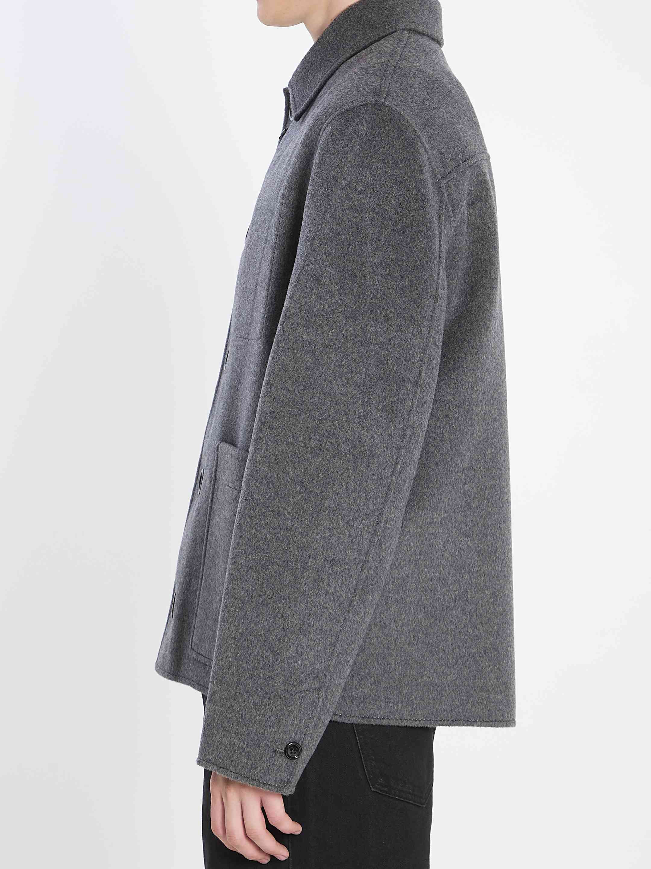 Ami Paris Men Wool And Cashmere Jacket - 3