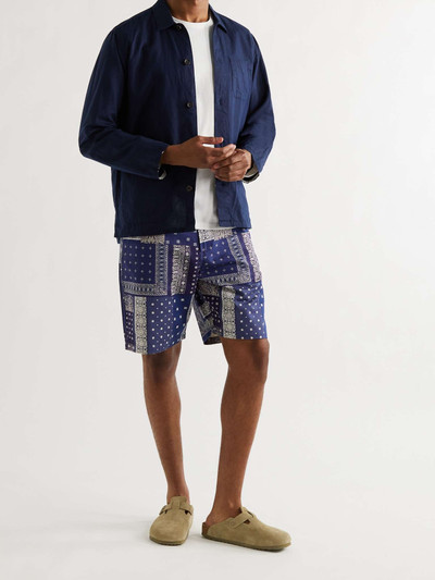 Universal Works Patchwork Bandana-Print Cotton Shorts outlook