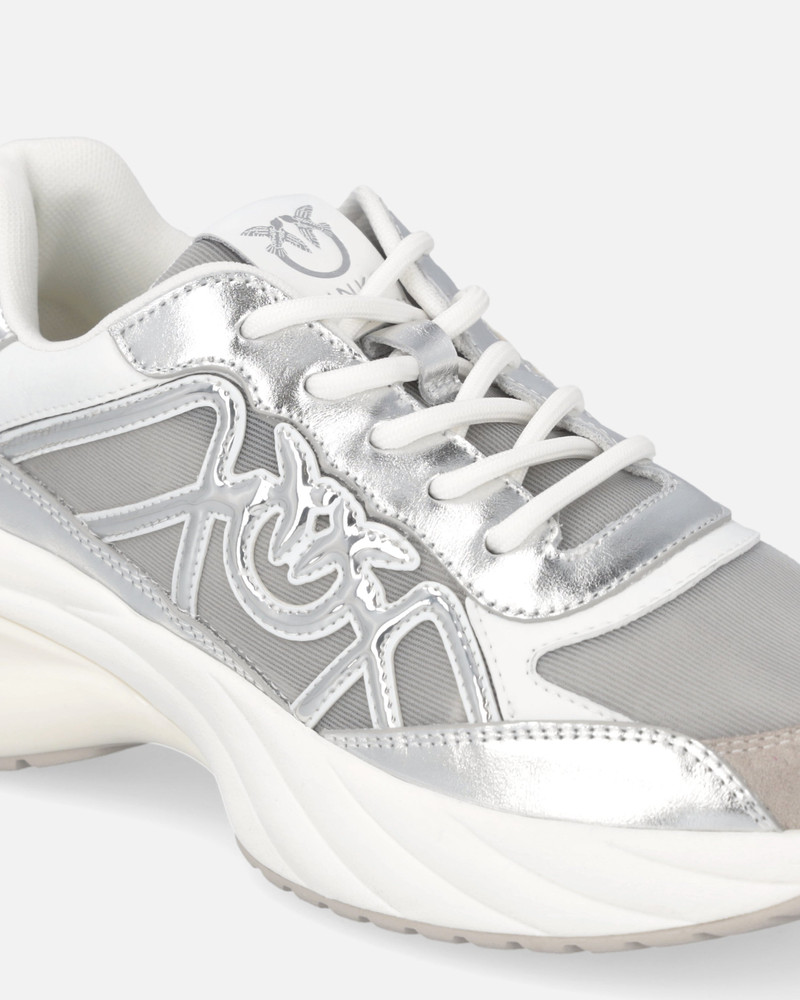 SNEAKERS WITH LAMINATED INSERTS AND LOVE BIRDS LOGO 4
