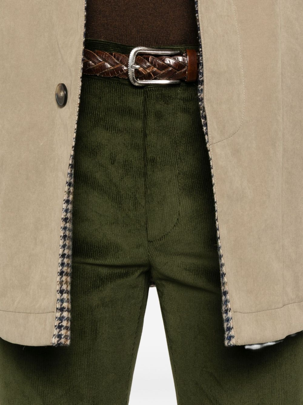 corduroy straight trousers - 5