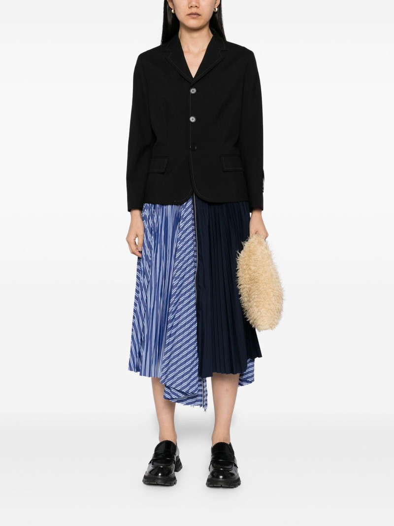 Marni single breasted tailored blazer outlook
