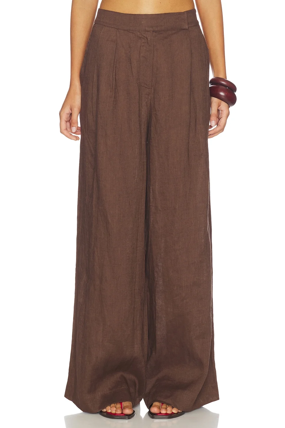 Linen Palazzo Trouser - 1