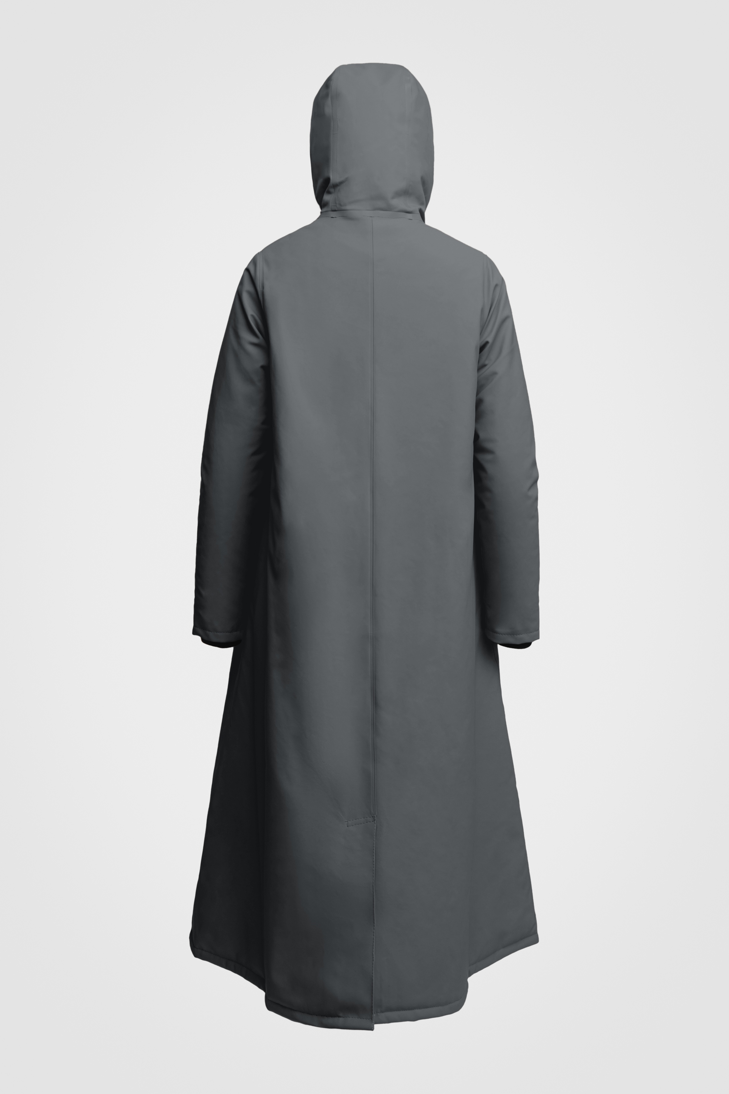 Mosebacke Long Winter Jacket Charcoal - 3