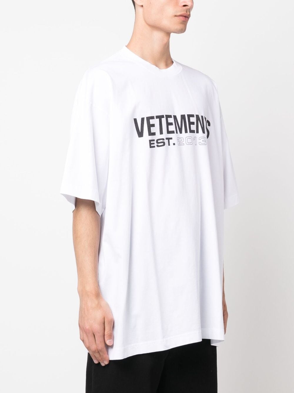 logo-print cotton T-shirt - 4