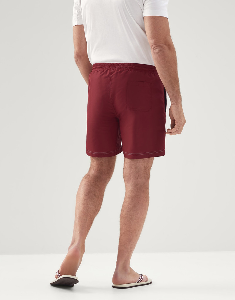 Swim shorts with contrast stitching 3