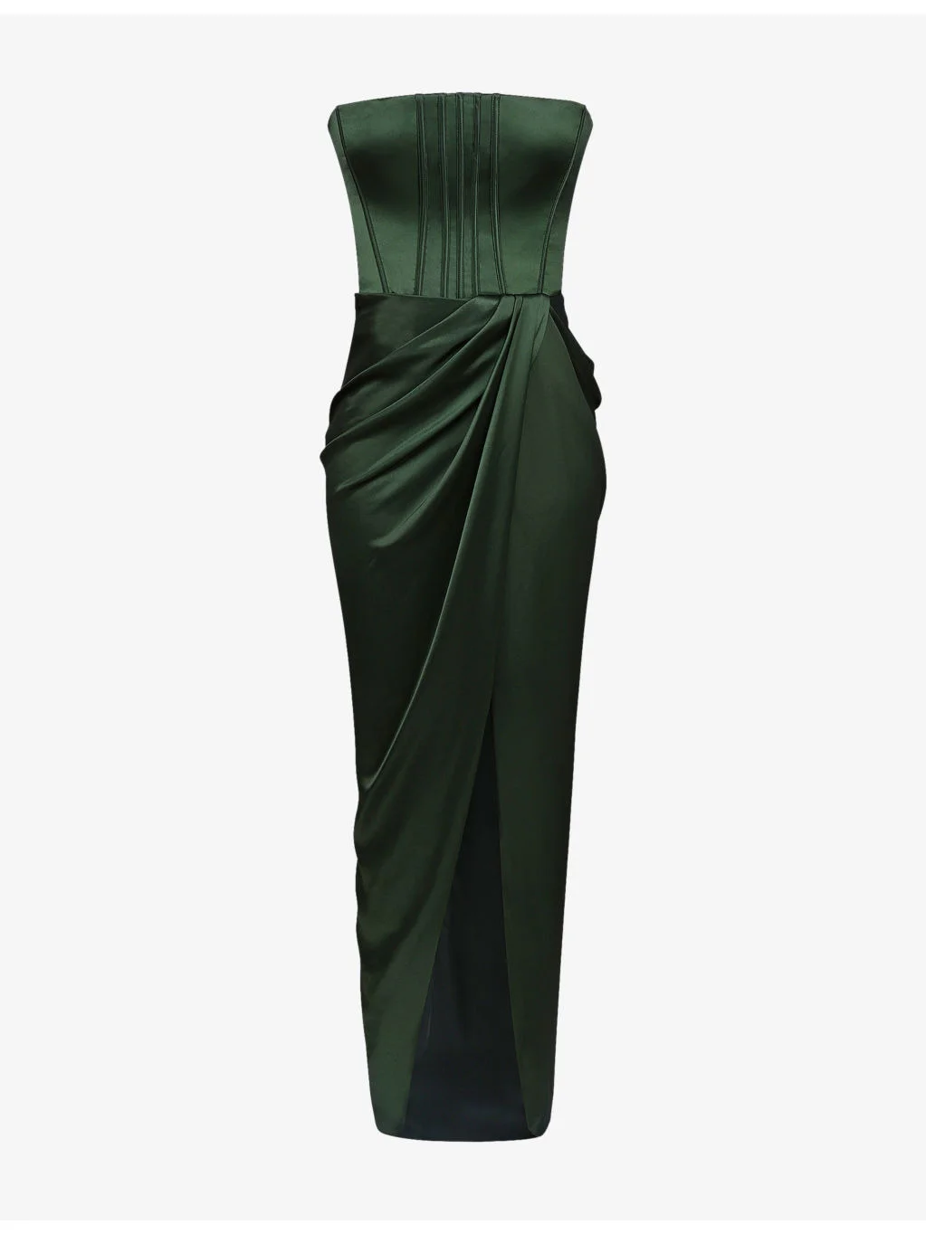 Carelle Strapless Satin Maxi Dress - 1