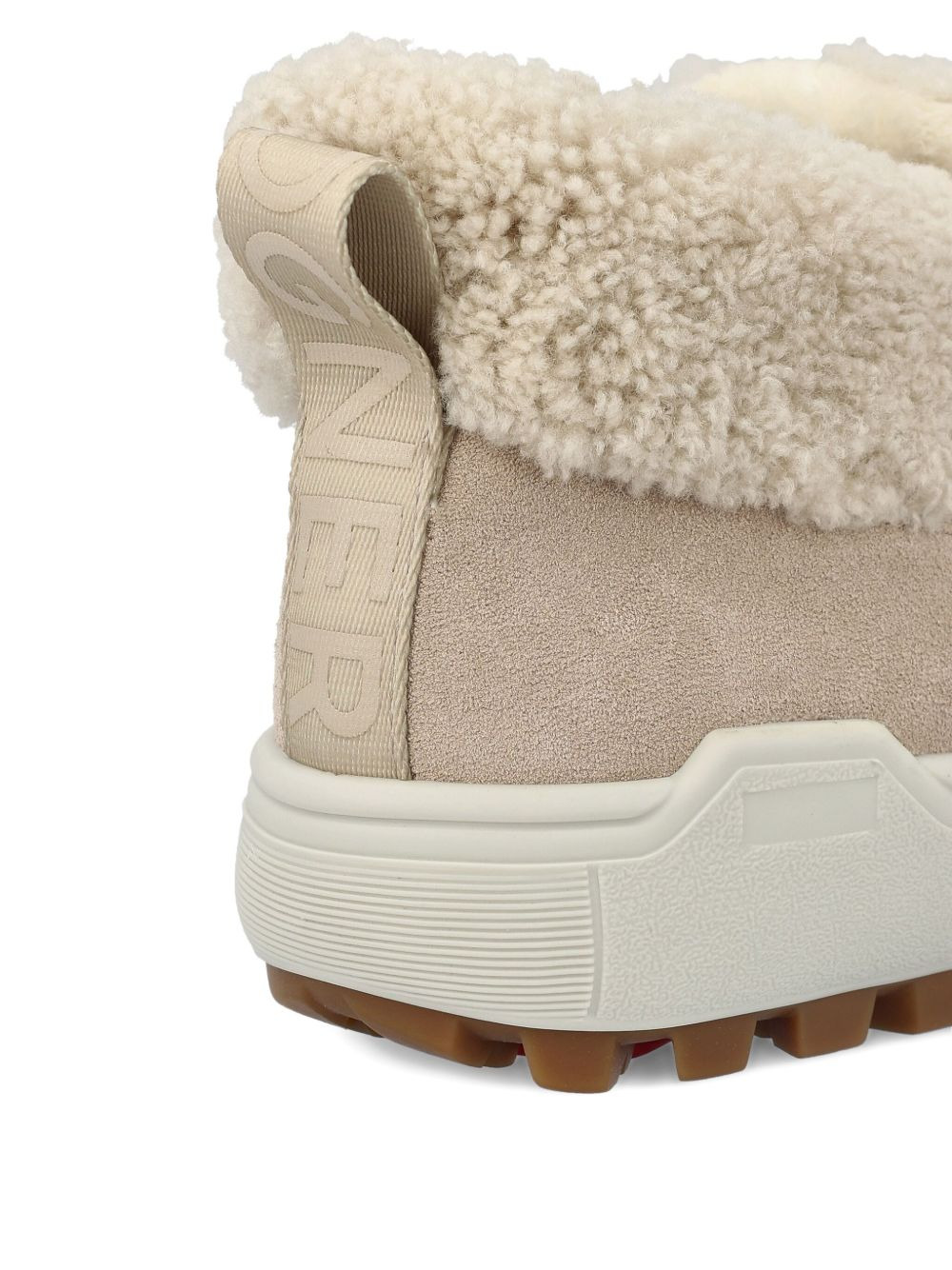 shearling lace-up boots - 3