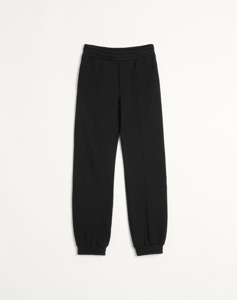 COTTON JOGGING PANTS WITH CHEZ VALENTINO PATCH 1