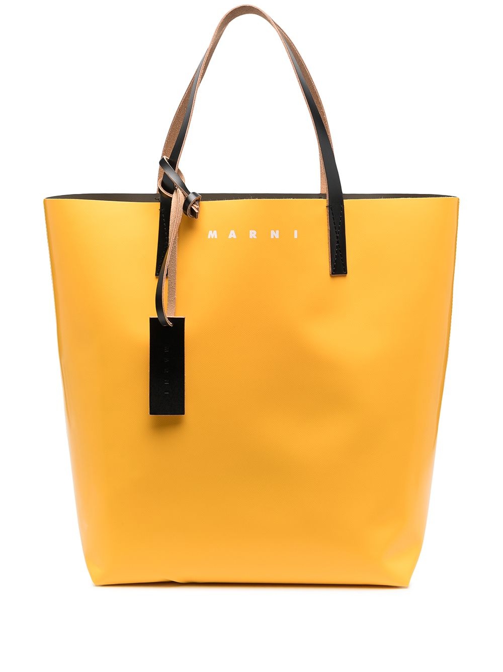 contrast-panel tote bag - 1