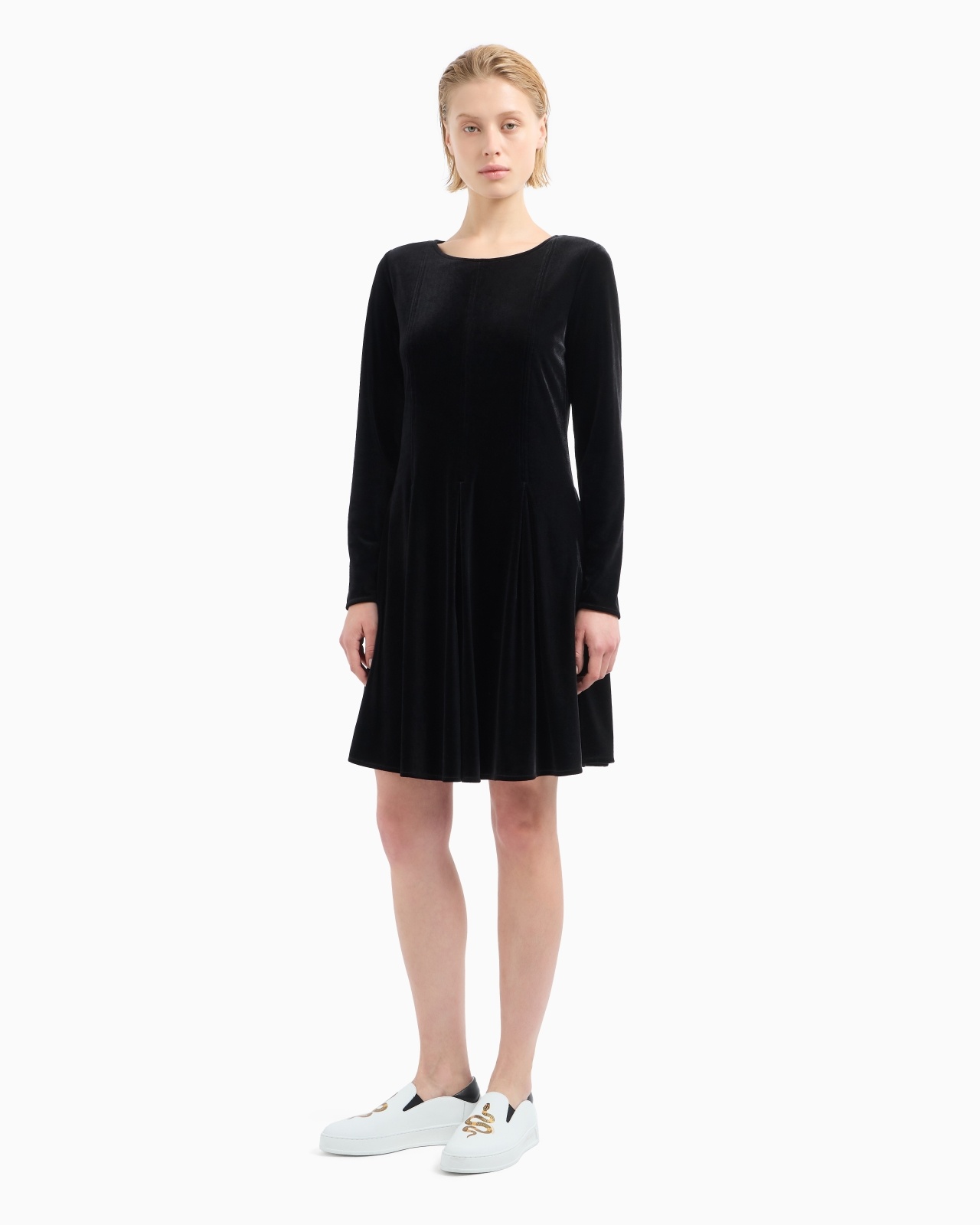 LUNAR NEW YEAR CHENILLE FLARED DRESS - 2