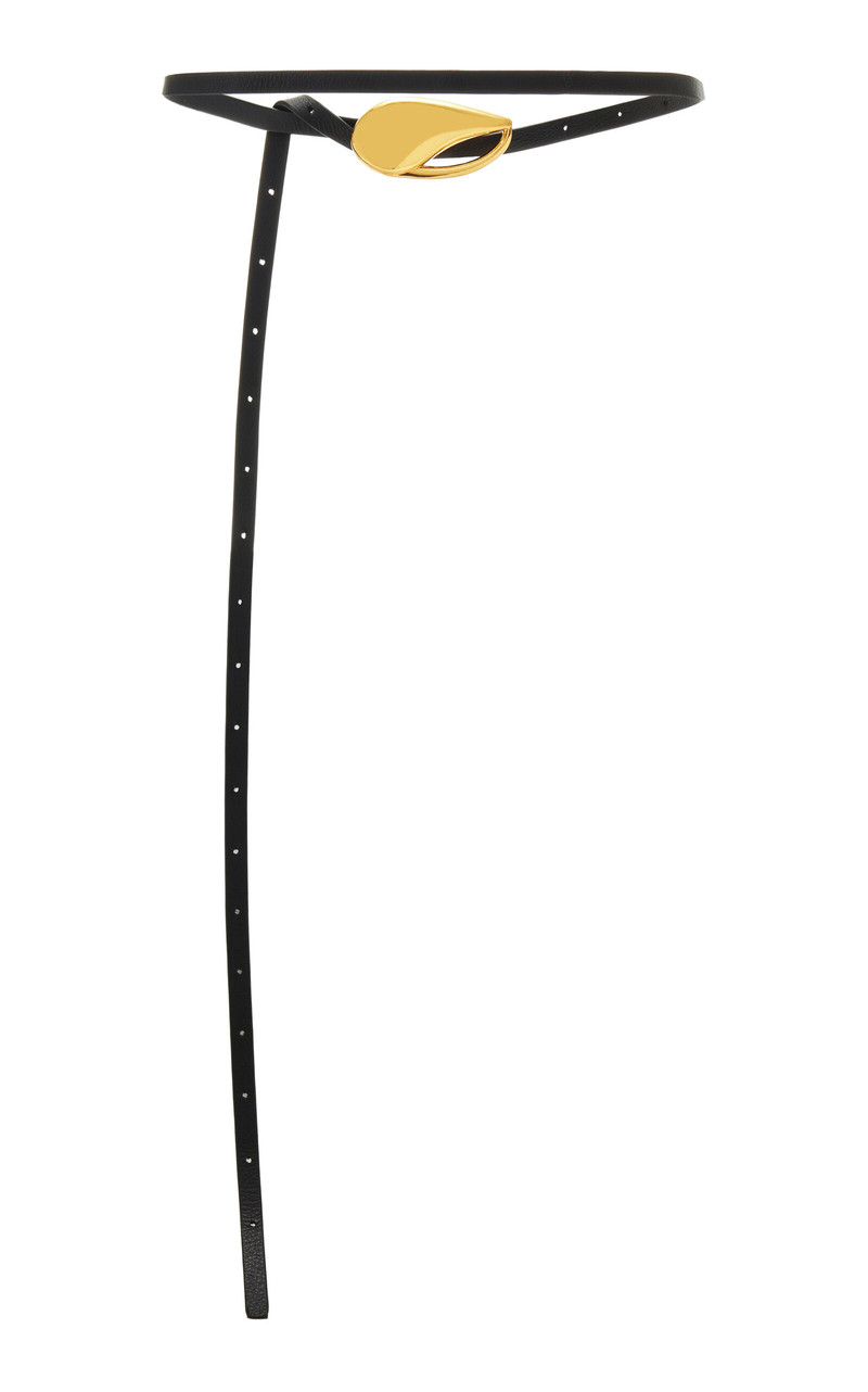 Excluisve La Isla Estelle Leather Belt black 3