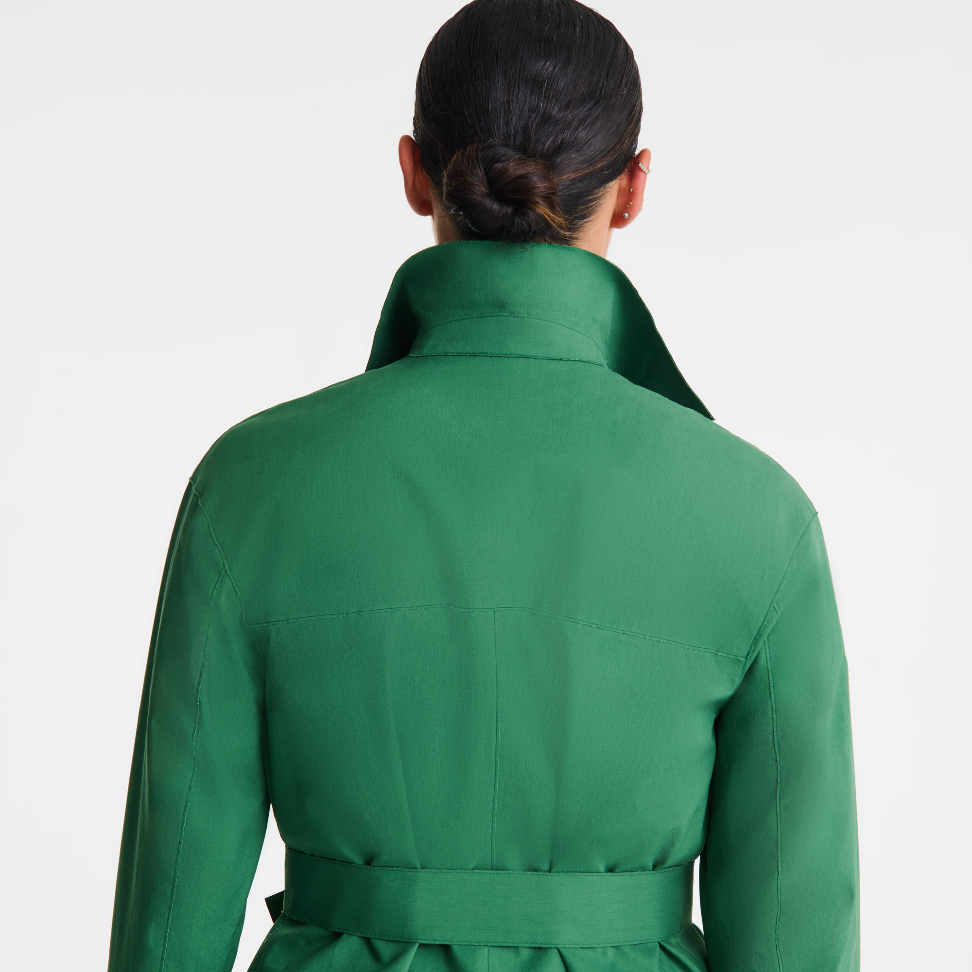 Trench coat British Green - Water-repellent technical canvas - 5