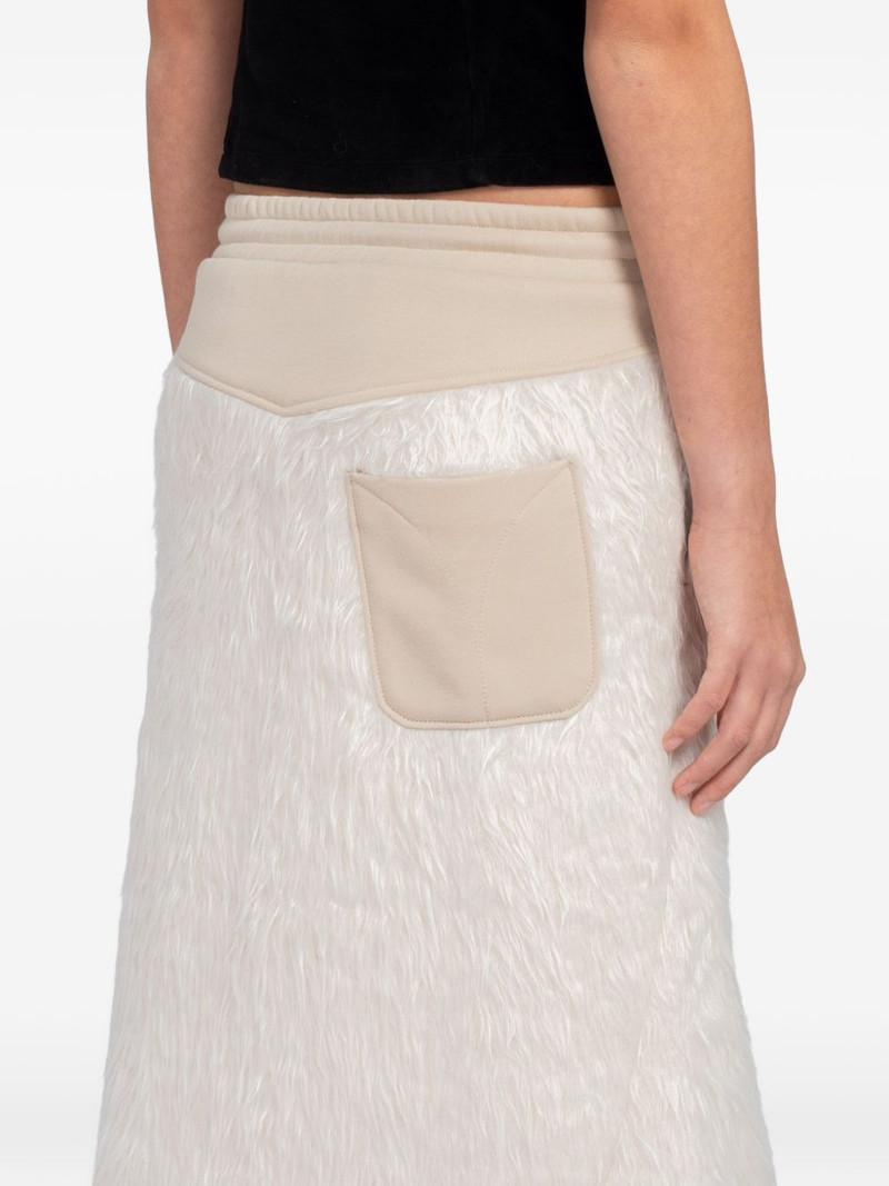 faux-fur midi skirt 4