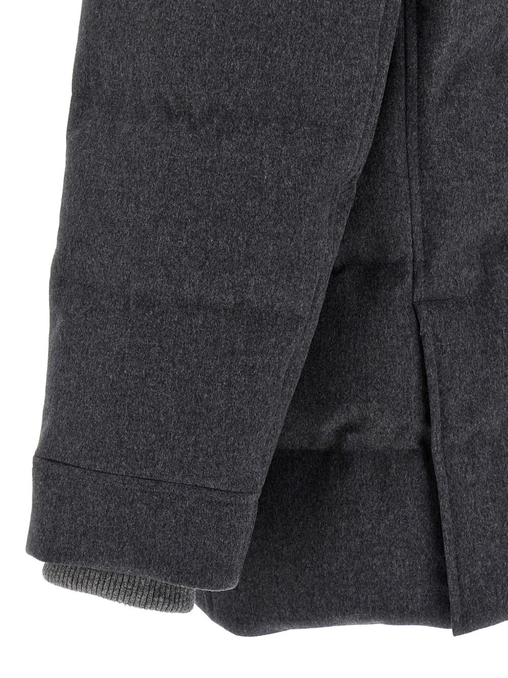quilted wool coat - 3