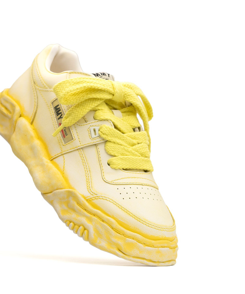 "PARKER" OG Sole Faded Effect Leather Low-top Sneaker 33