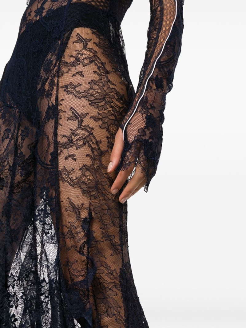 floral-lace sheer gown 5