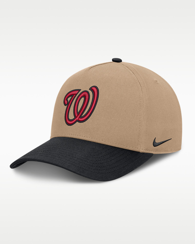 Washington Nationals Rise Men's Nike MLB A-Frame Trucker Adjustable Hat 1