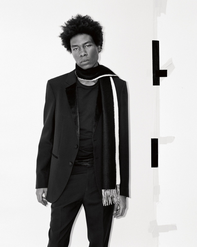 GABRIELA HEARST Nicolson Jacket in Black Silk Wool Cady outlook