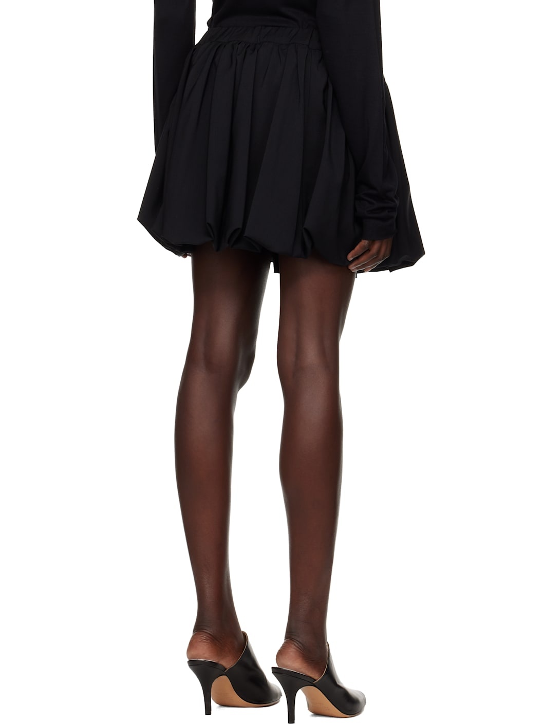 Black Puffball Miniskirt - 3
