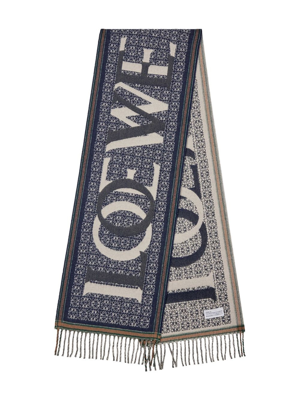 Love jacquard scarf - 2