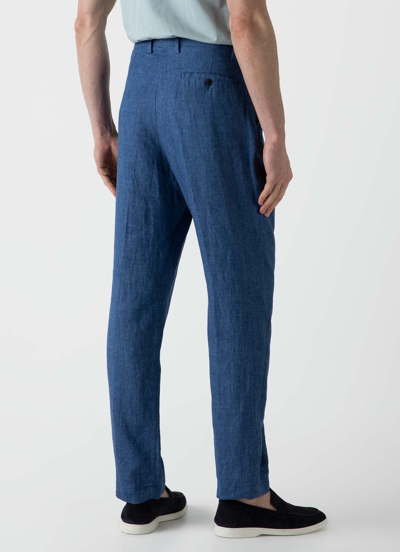 Pleated Linen Trouser 4