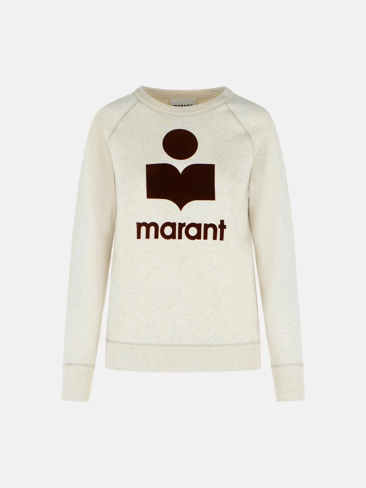 'MILLYNY' SWEATSHIRT IN ECRU COTTON MISOT - 1