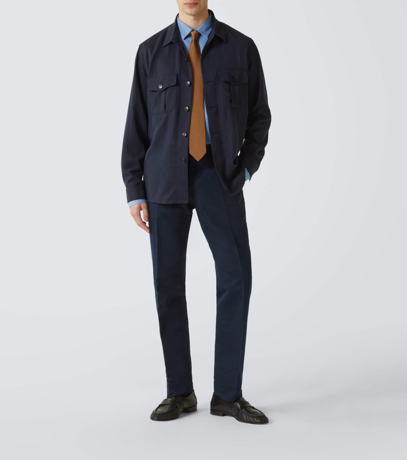 Canali Straight-cut overshirt outlook