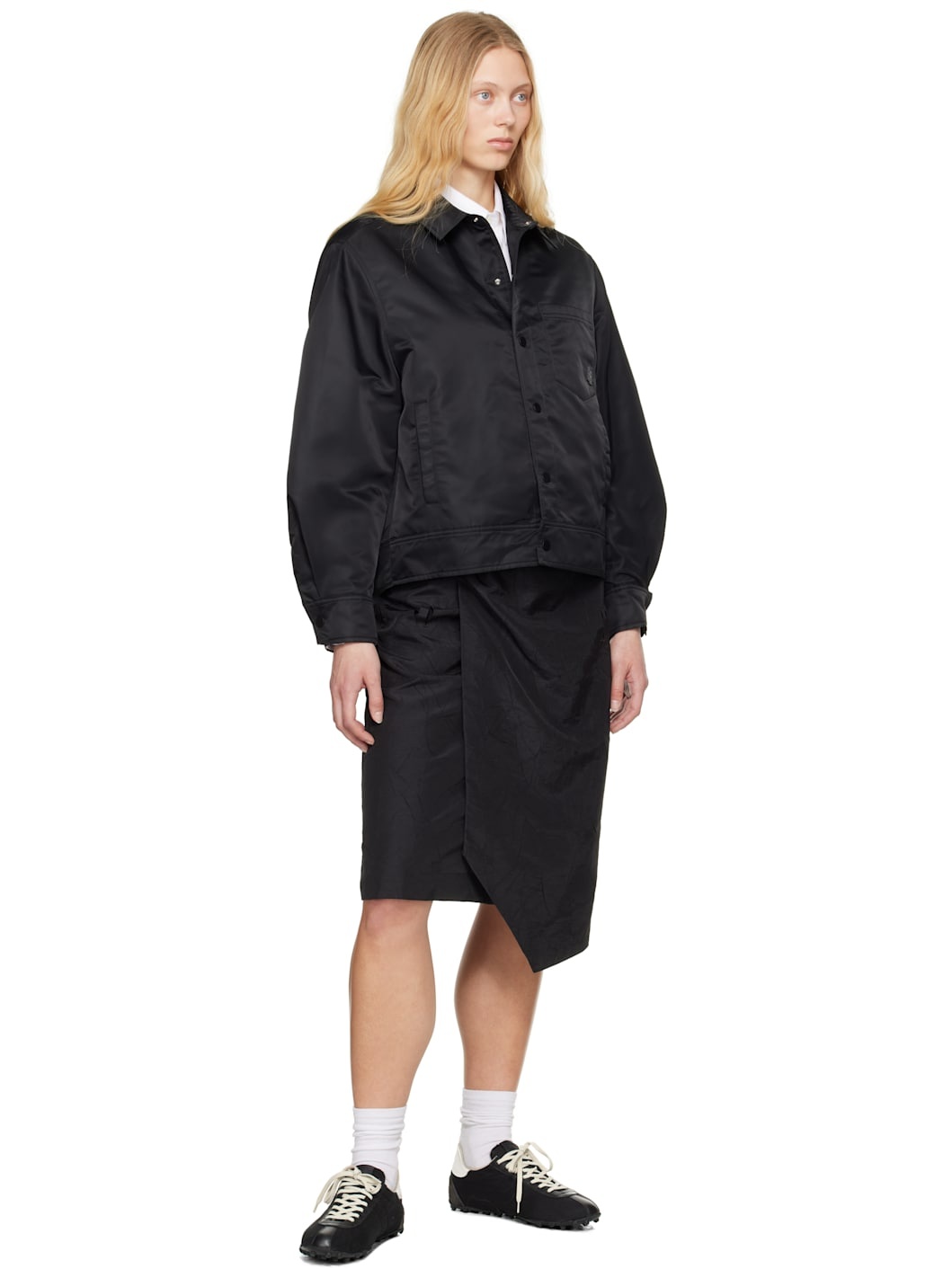 Black Medium Midi Skirt - 4