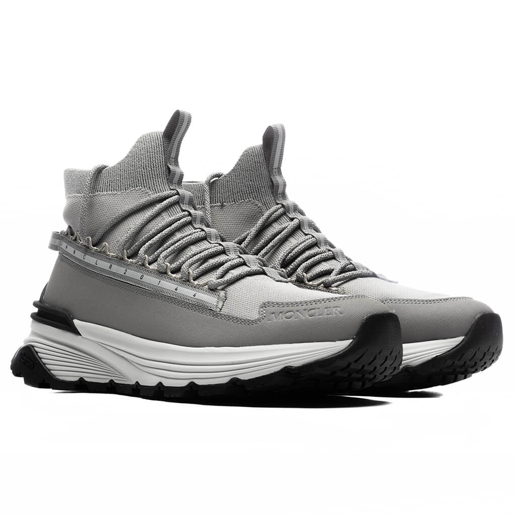 MONCLER MONTE RUNNER HIGH TOP SNEAKERS - GREY - 2