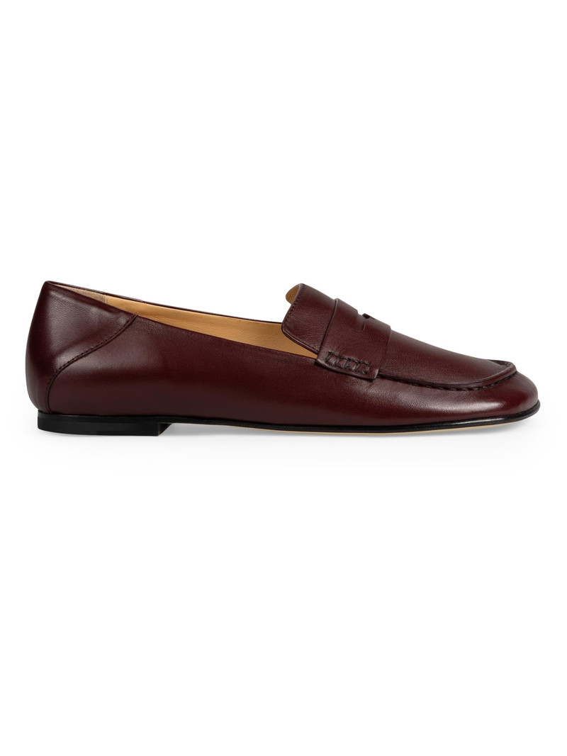 Women's Drew Leather Penny Loafers - Bordeaux 1