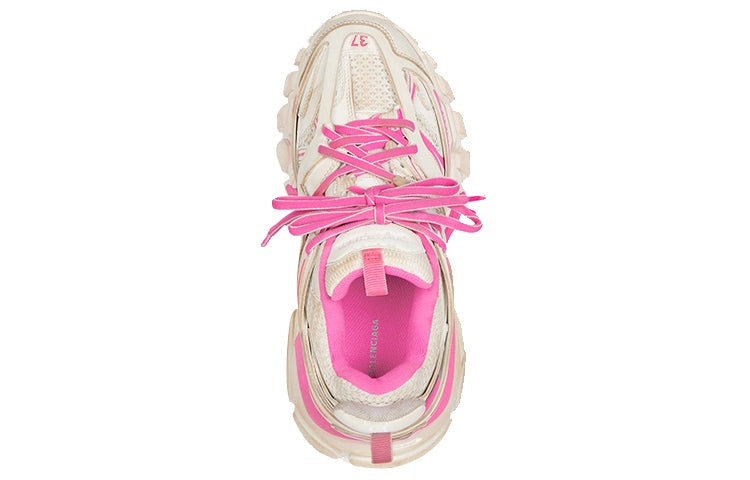 (WMNS) Balenciaga Track Sneaker 'White Fluo Pink' 542436W1GC39055 - 3