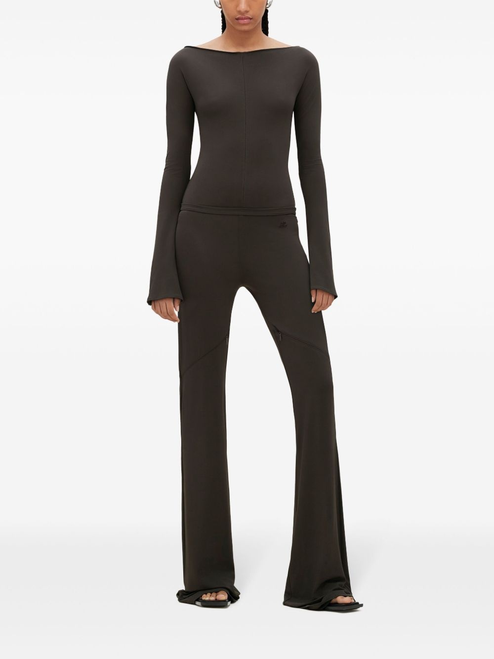 off-shoulder zipped bodysuit - 3