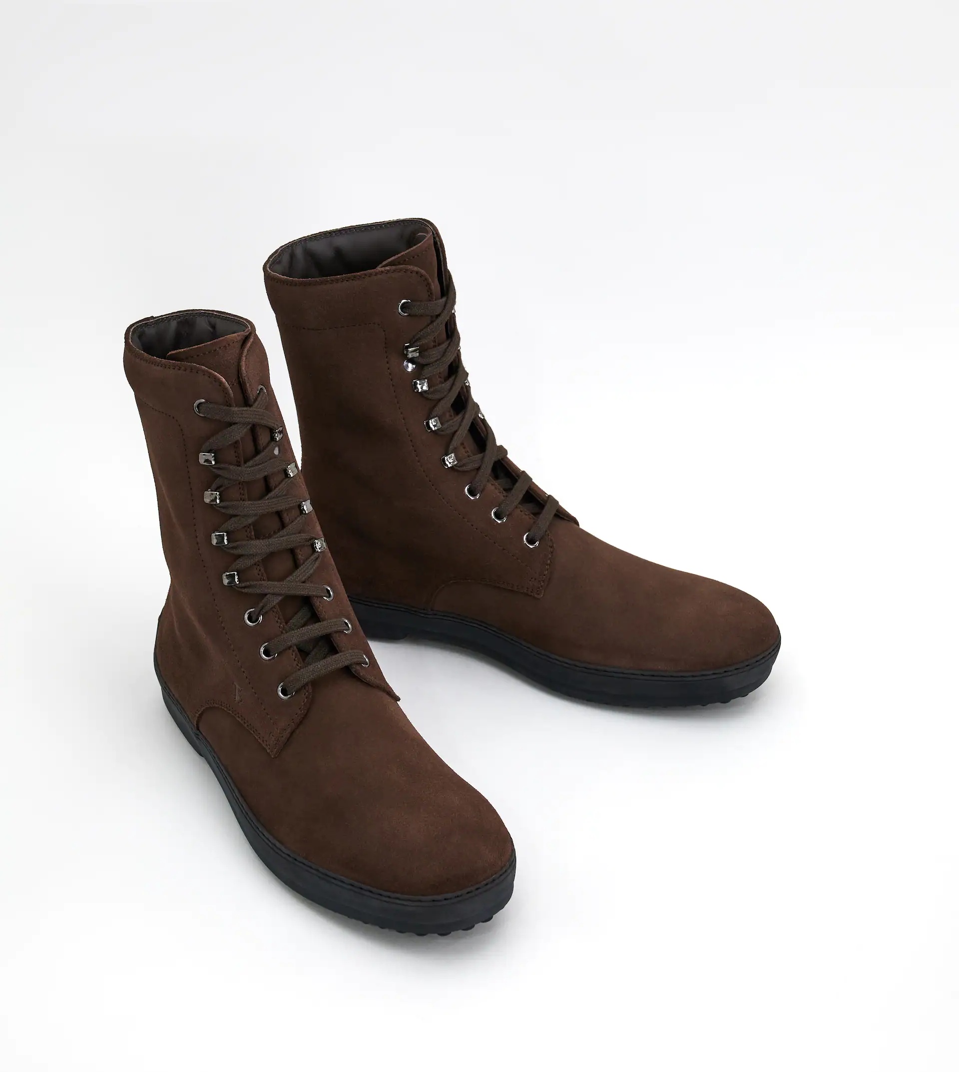 WINTER GOMMINO ANKLE BOOTS IN SUEDE - BROWN - 2