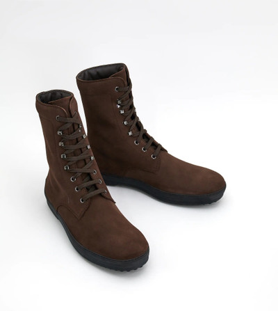 Tod's WINTER GOMMINO ANKLE BOOTS IN SUEDE - BROWN outlook