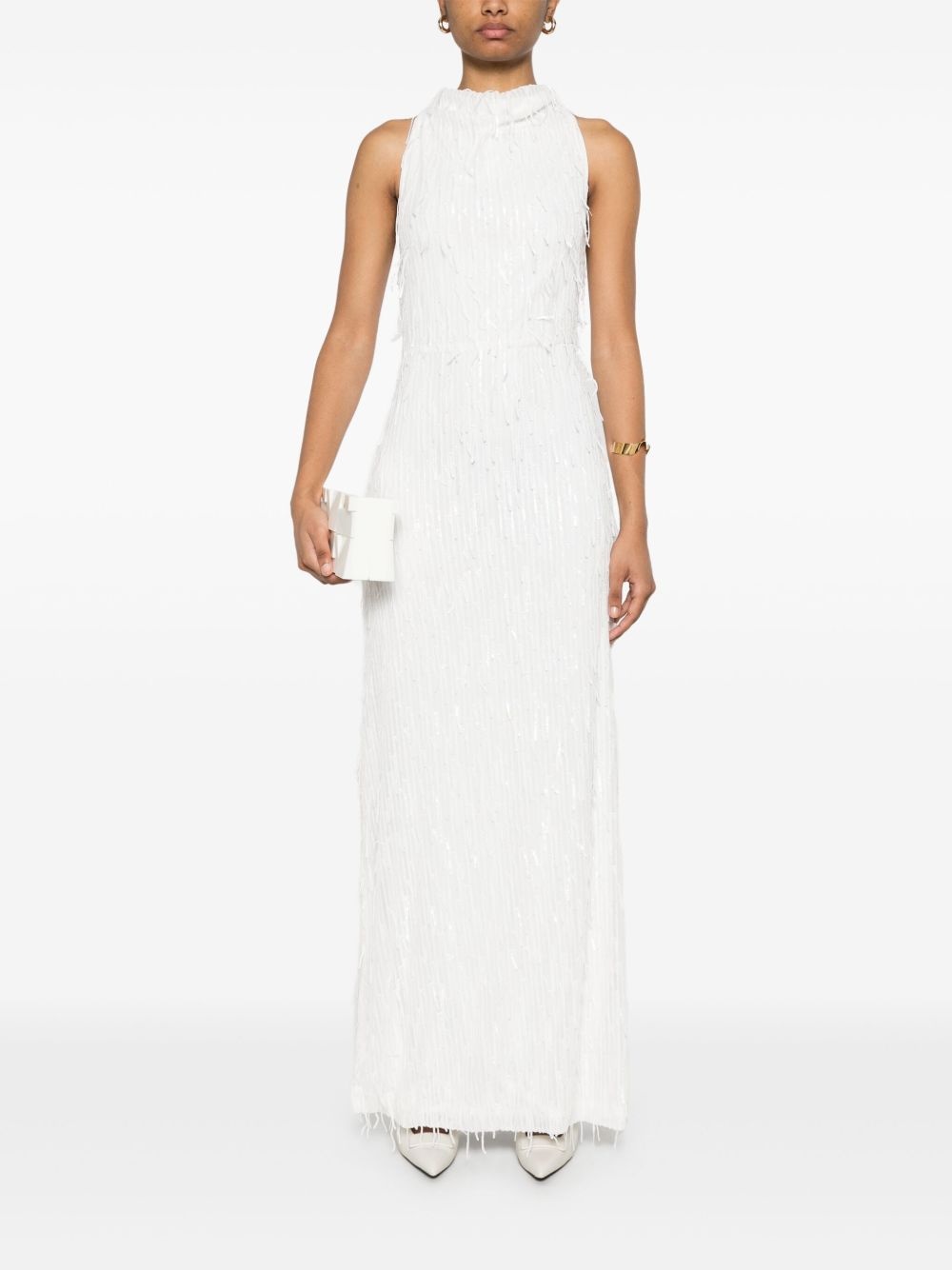 halterneck maxi dress - 2