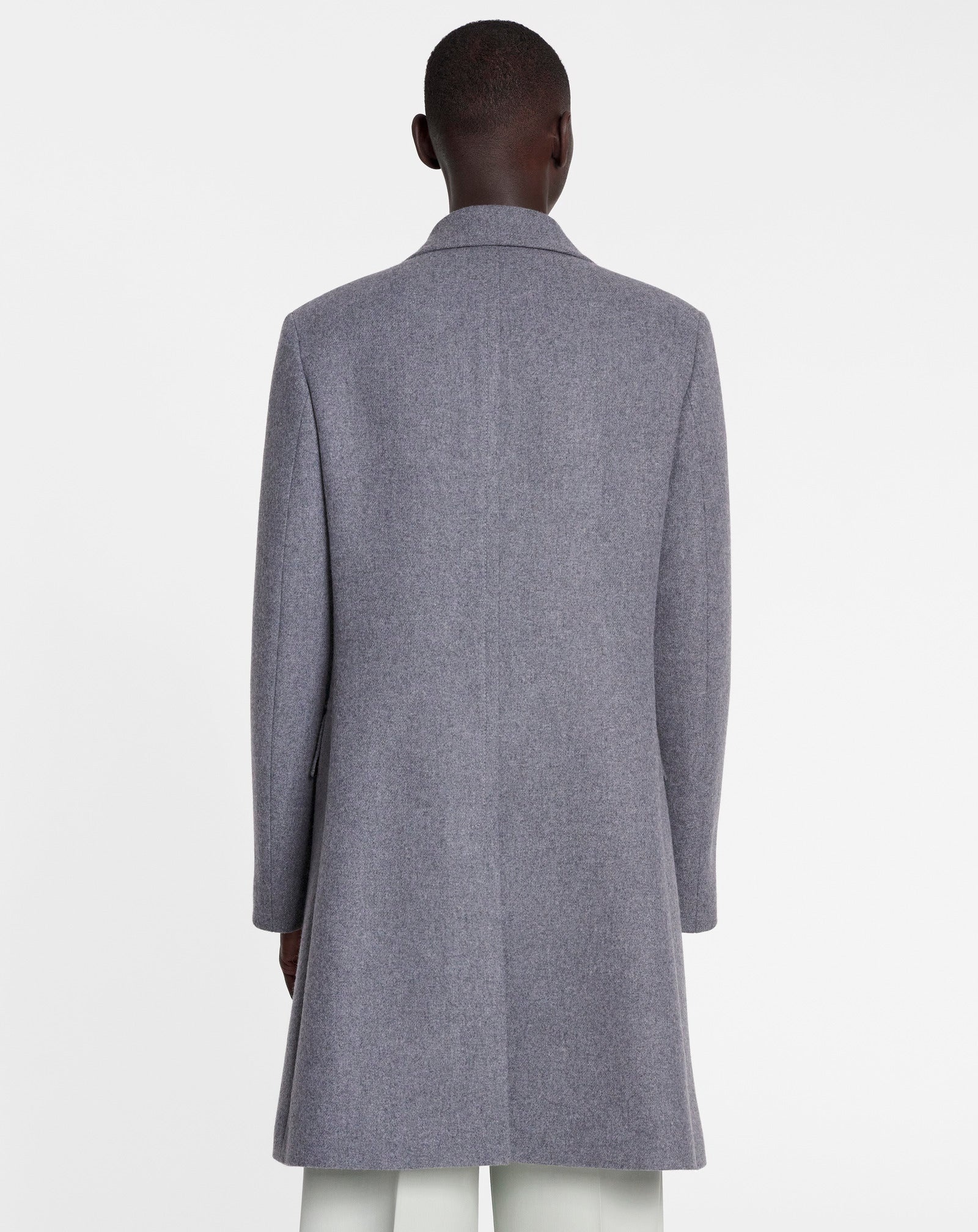 CLASSIC SINGLE-BREASTED COAT WITH EMBROIDERIES - 4
