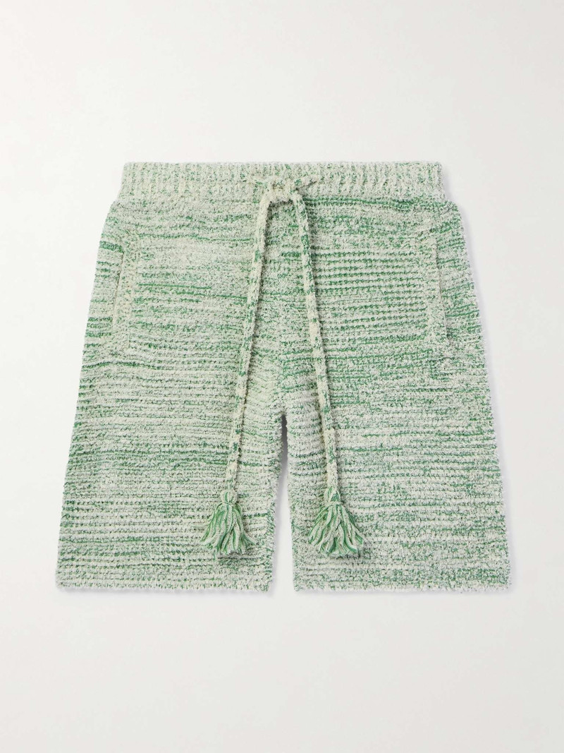 Bright Hues Straight-Leg Cotton-Blend Bouclé Bermuda Shorts 1
