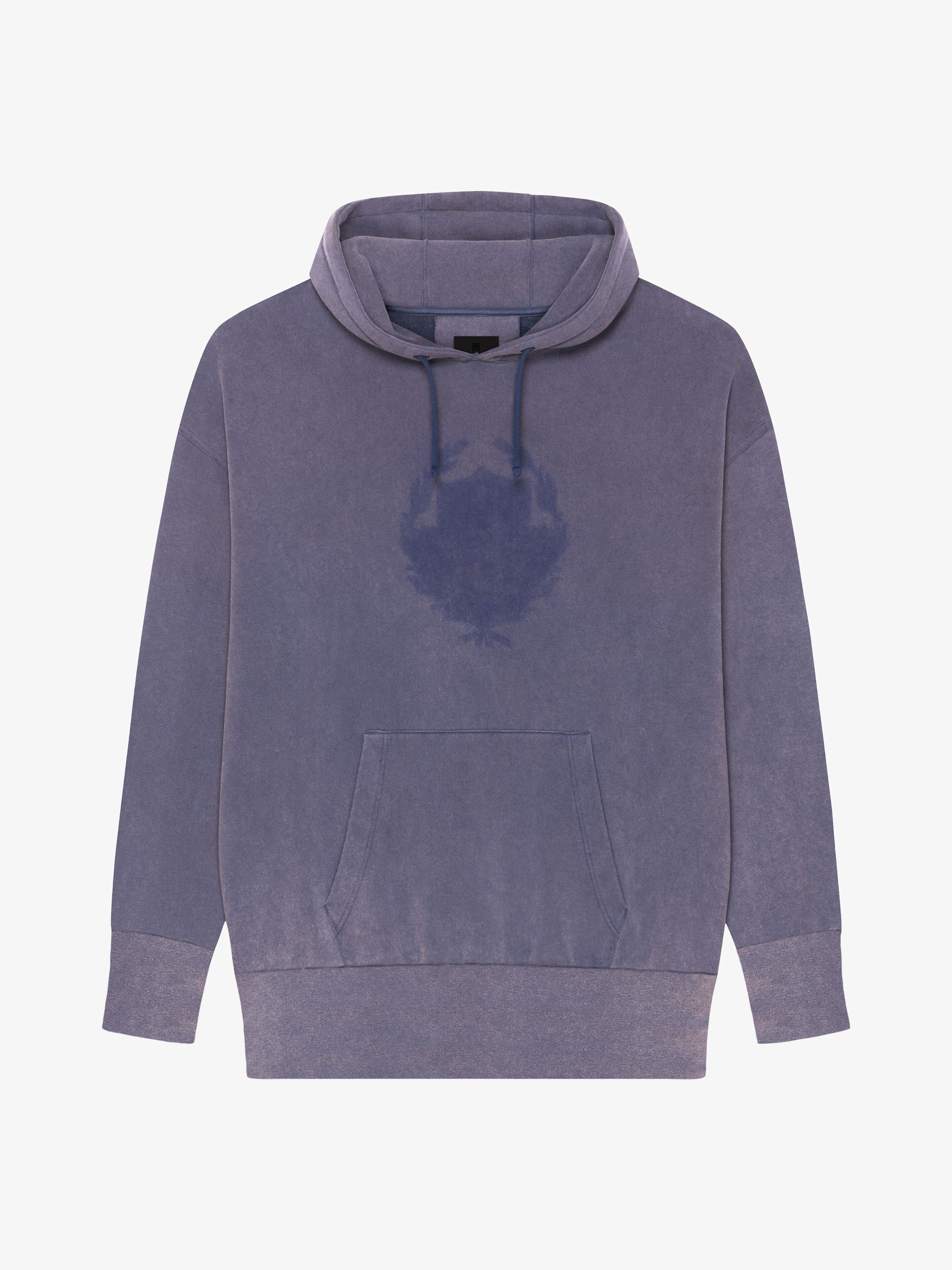GIVENCHY SHADOW OVERSIZED HOODIE IN FLEECE - 1